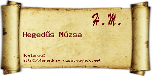 Hegedűs Múzsa névjegykártya